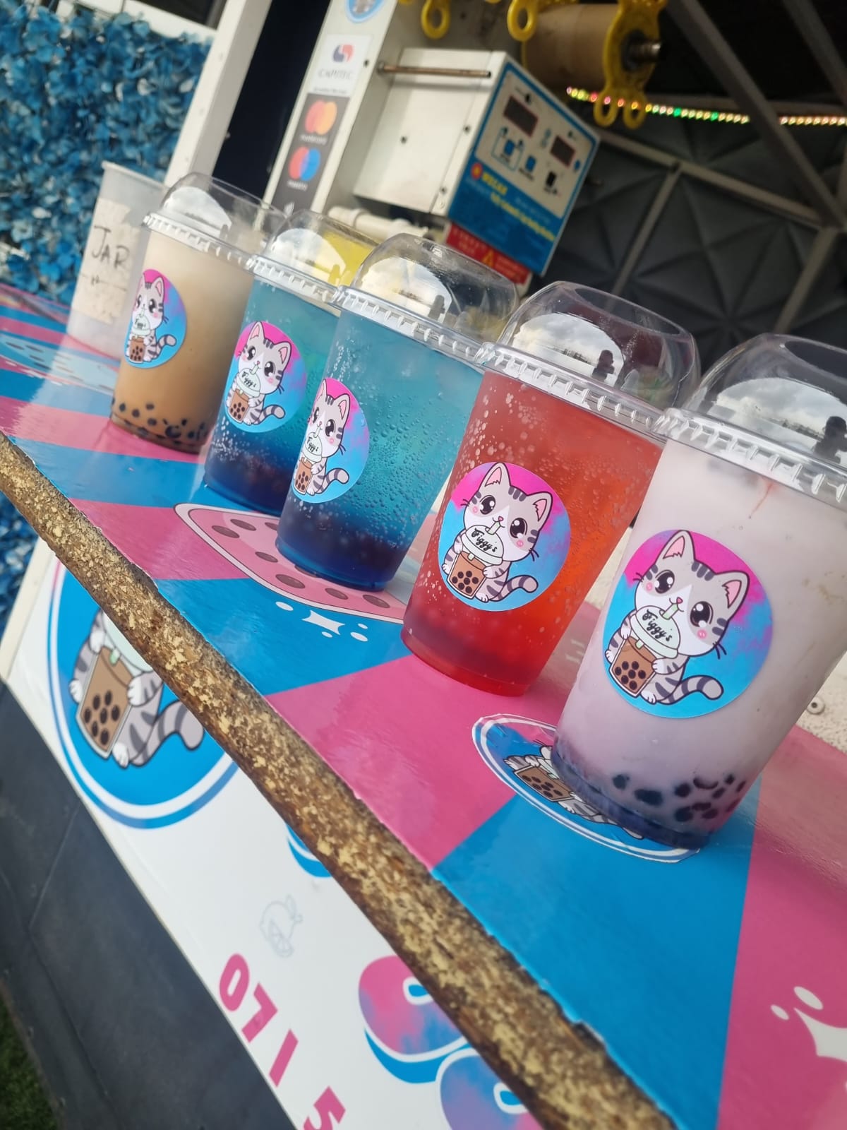 vinyl stickers on cups